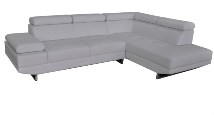 Corner leather with USB modern XXL couch living landscape leather sofa sofa L-shape B2003