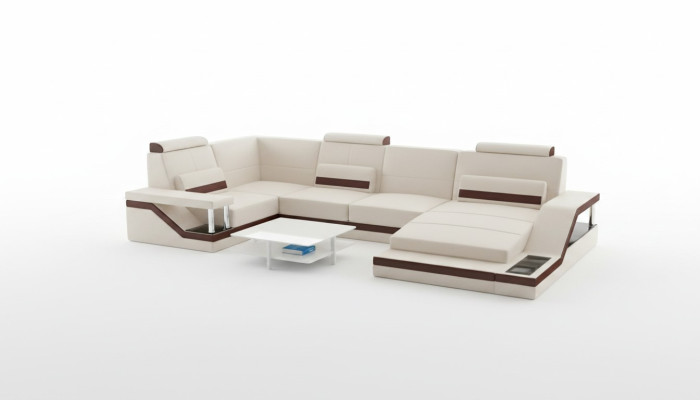 Living landscape sofa + USB upholstery seat corner sofa set textile fabric leather sofas