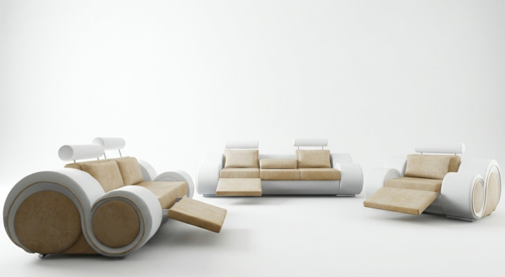 DESIGNER SOFA + USB SOFA SET 3/2/1 SEATER RELAX COUCH UPHOLSTERY TEXTILE