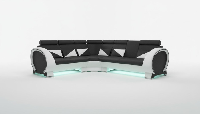 Designer corner sofa landscape, sofa + USB upholstered suite, lounge sofas, couches.