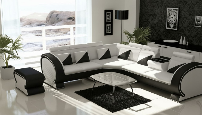 Designer corner sofa +USB sofa upholstery set lounge sofas couches living landscape