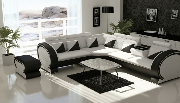 Designer corner sofa living area sofa + USB upholstery set lounge sofas couches