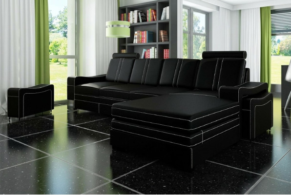 LEATHER SOFA USB LEATHER CORNER SOFA LIVING AREA CORNER SOFA SUITE CUSTOM MADE