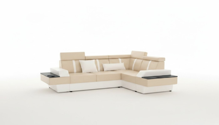 Designer living room corner couch new couch sofa upholstered leather sofa + USB, suite.