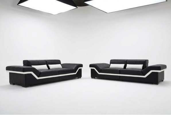 LEATHER SOFA 3+3 SOFA + USB UPHOLSTERY LEATHER SUITE SOFA SET Custom-made