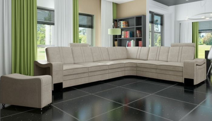 Fabric couch, textile upholstery corner couch, sofa with USB, corner sofa, living area, fabric sofa