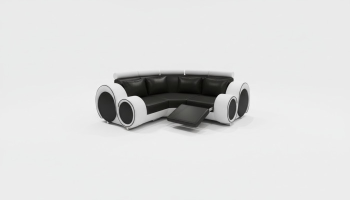 Leather sofa living landscape couch design corner sofa Berlin sofa custom-made USB