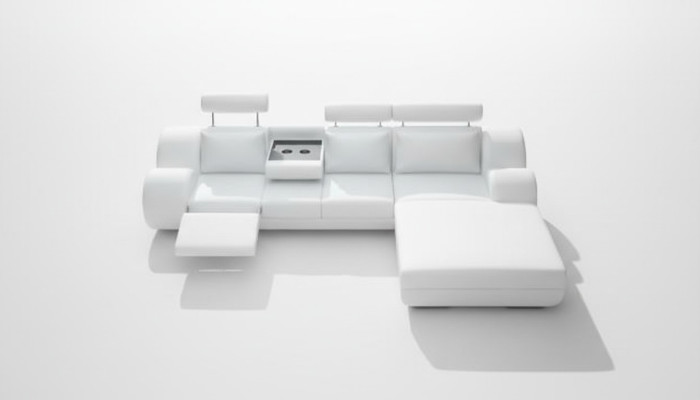 Designer suite corner sofa living landscape couch sofa upholstered leather sofa with USB