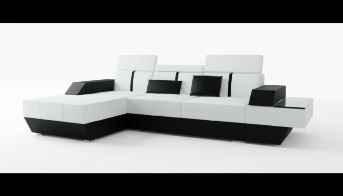 Leather sofa with USB, corner sofa, sectional couch, leather couch, upholstered corner, custom-made
