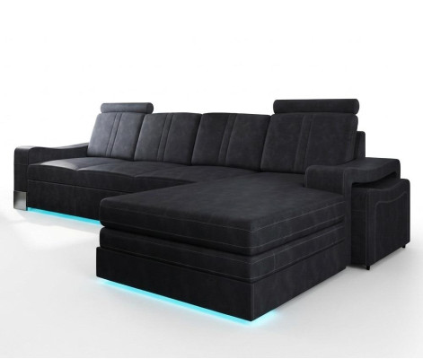 Fabric sofa with USB, upholstery set corner, new textile couch, corner sofa, fabric sofa.
