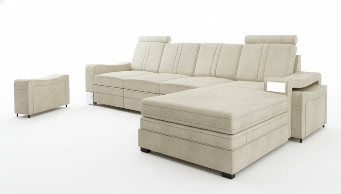 Textile couch corner couch fabric sofa with USB corner sofa sofa upholstery set corner new