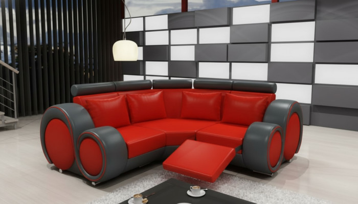 LEATHER SOFA LIVING ROOM SET COUCH DESIGN CORNER SOFA BERLIN SOFA SET with USB