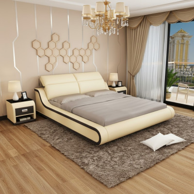 Bed with USB Padding Bed Double Bed Marriage Bed Beds 140/160/180 LB8835