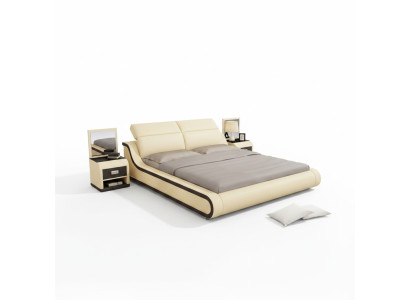 Bed with USB Padding Bed Double Bed Marriage Bed Beds 140/160/180 LB8835
