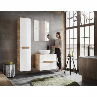 Design bathroom furniture bath set cabinet washbasin lighting