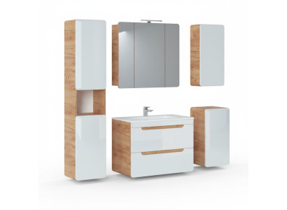 Design bathroom furniture bath 5-piece set suite cabinet lighting