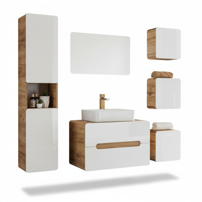 Design Bathroom Furniture 6-piece Set Cabinet Decoration Washbasin