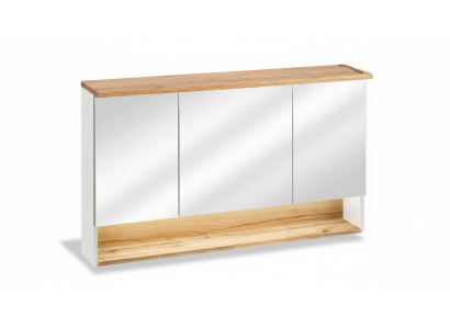 Mirror cabinet wall cabinet bathroom cabinet with mirror 120 cm LED