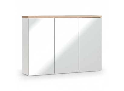 Mirror cabinet wall cabinet bathroom cabinet with mirror 100 cm