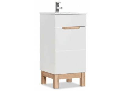 Washbasin Sink Vanities Bathroom Furniture Base Cabinet + Sink High Gloss