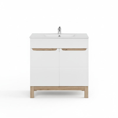 White washbasin with cabinet High-quality washbasins