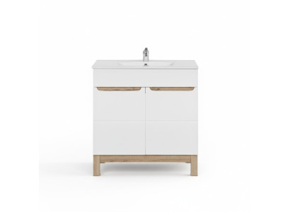 White washbasin with cabinet High-quality washbasins