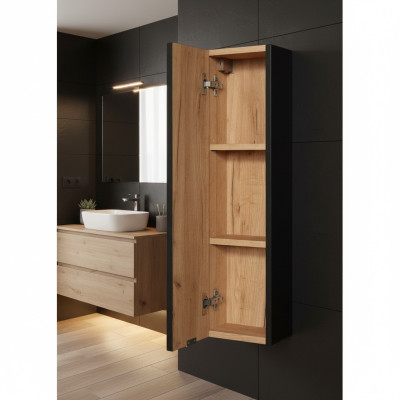 Bathroom furniture shelf cabinet brown cabinets pharmaceutical wood