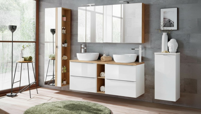 Design bathroom furniture, bath 8-piece set, cabinet ornament, sink