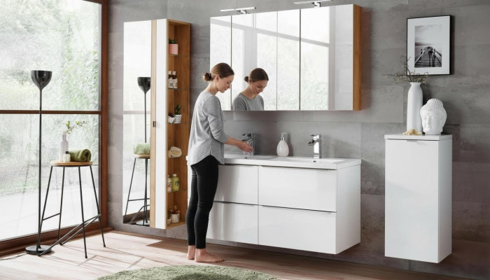 Design bathroom furniture bath 6-piece set suite cabinet decor washbasin