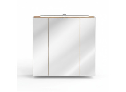 Mirror cabinet wall cabinet bathroom cabinet with mirror 80 cm deco LED