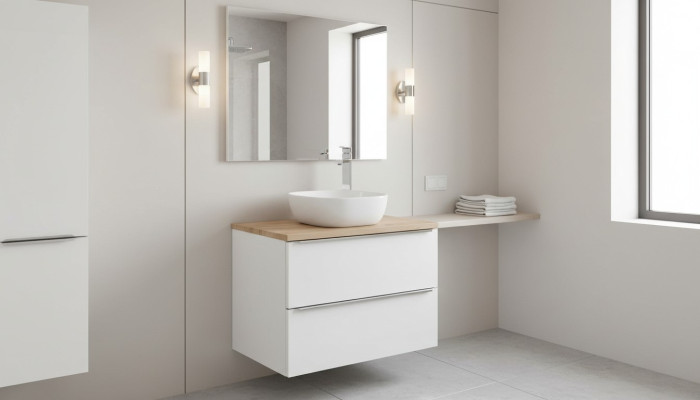 Bathroom furniture set 60cm washbasin with vanity unit sink