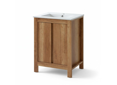 Bathroom furniture set 60cm washbasin with decorative under-sink cabinet modern washstand