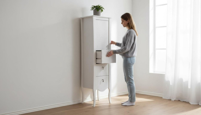 Bathroom furniture bathroom cabinet wood tall cabinet white bathroom cabinet