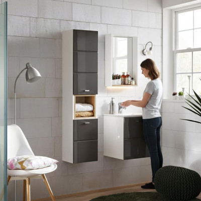 3-piece wash area bathroom furniture set washstand sink