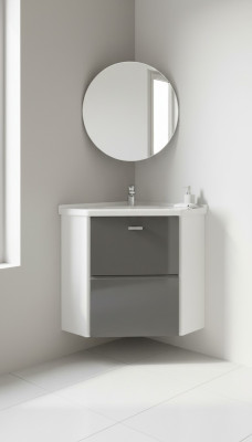 Corner washbasin with cabinet 40 cm corner basin ceramic sink