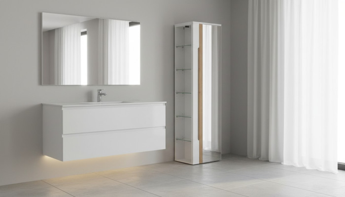 Bathroom furniture mirror cabinet wall shelf shelves cabinets luxury.