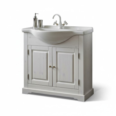 Country House Washstand Luxury Quality Wash Basin Sink with Base Cabinet 85x35x81