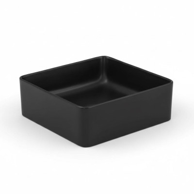 Washbasin Black Ceramic Countertop Table Plate Sink Basin Installation