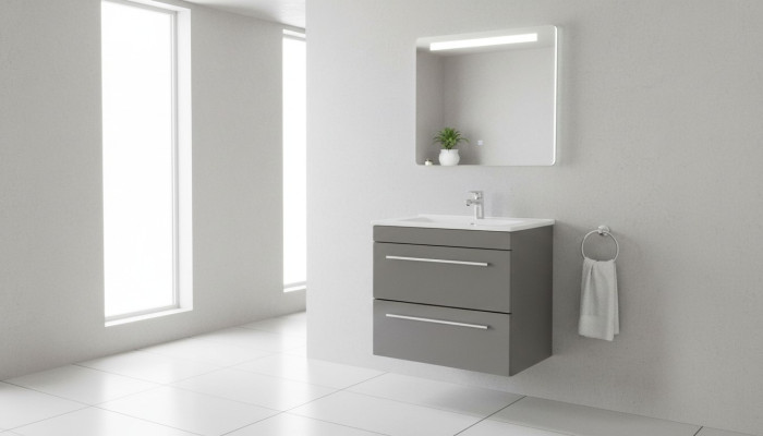Gray basin vanity unit high-quality washbasins