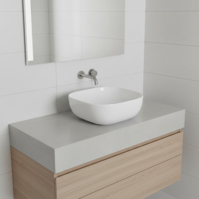 Ceramic washbasin modern sink decorative countertop washbasin white