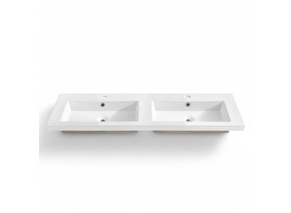 Double washbasin ceramic countertop sink washbasin