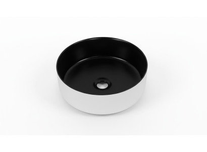 Round round basin countertop wash basin black white basin