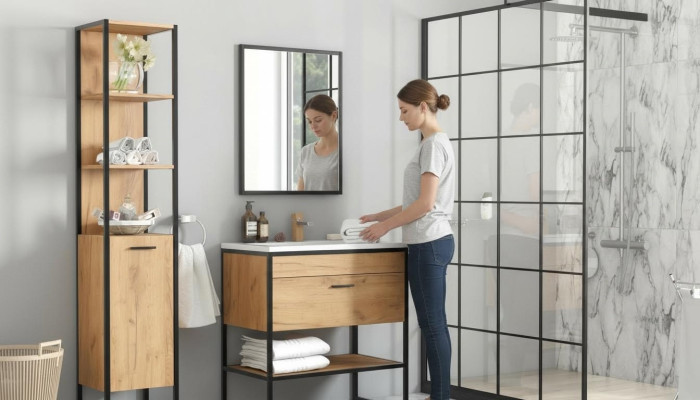 Bathroom furniture set sink 3-piece room