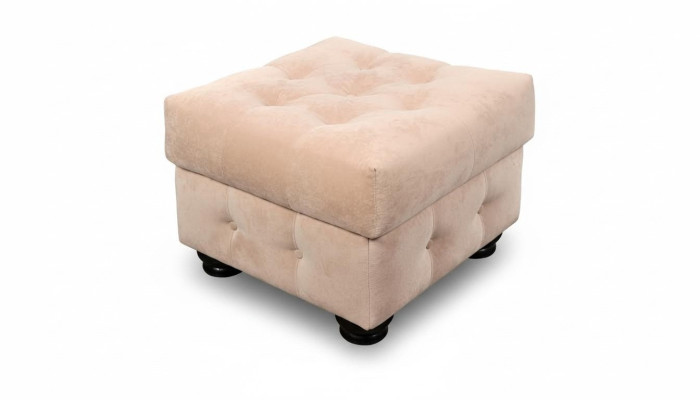 XXL Footstool Club Lounge Stool Textile Ottoman Design Pouffe Ottoman New