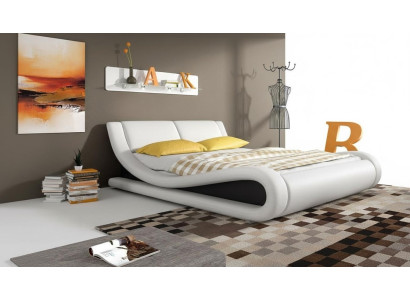 Upholstered bed beds bed upholstery faux leather designer hotel double luxury design