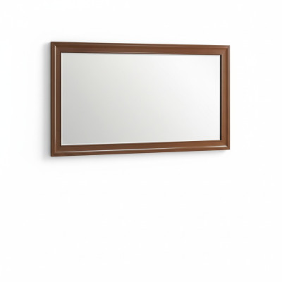 Classic wall mirror with wooden frame, mirror furniture new, 142 x 77 cm glass design new