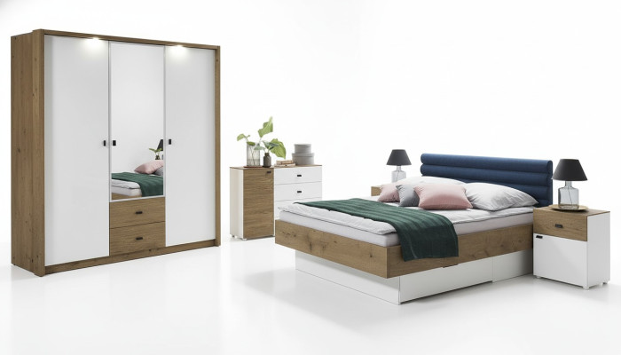 Designer upholstered bed bedding beds fabric wood luxury double bed marriage bed 180x200cm