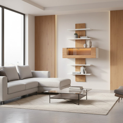 Designer wardrobe partition wall shelves living room cabinets system office furniture shelves