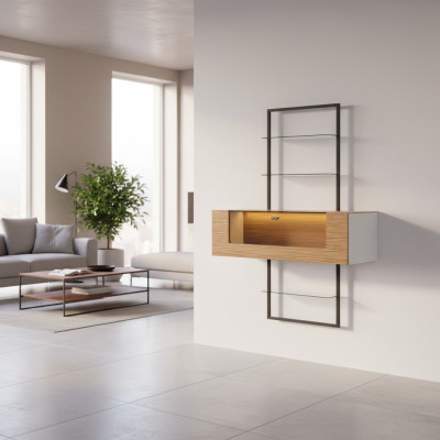 Designer cabinet partition wall shelves living room cabinets system office furniture 160cm