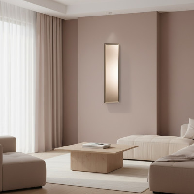 Classic wall mirror, wooden frame, mirror furniture, new, 90x25cm glass frame wall